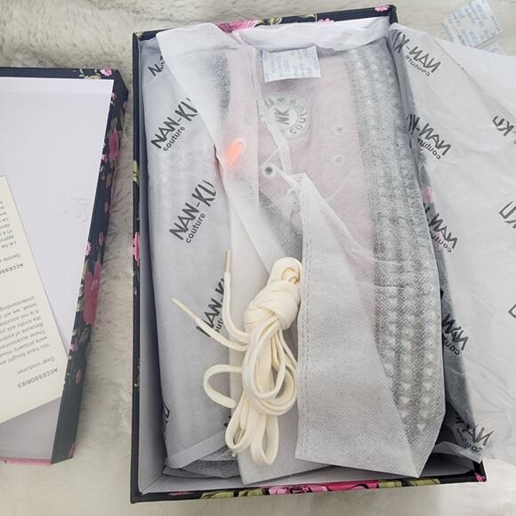 NEW Nan-Ku Couture Free People Cruise Studded Mellow Maeve Pink High Top Sneaker - Picture 6 of 11